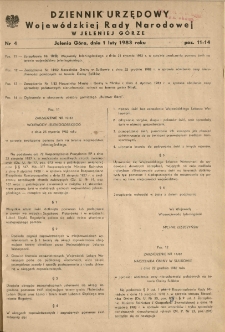 Dziennik Urzędowy Województwa Jeleniogórskiego, 1983, nr 4