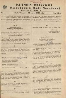 Dziennik Urzędowy Województwa Jeleniogórskiego, 1983, nr 5