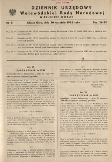 Dziennik Urzędowy Województwa Jeleniogórskiego, 1983, nr 8