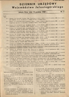 Dziennik Urzędowy Województwa Jeleniogórskiego, 1986, nr 7