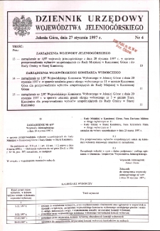Dziennik Urzędowy Województwa Jeleniogórskiego, 1997, nr 4
