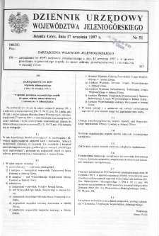 Dziennik Urzędowy Województwa Jeleniogórskiego, 1997, nr 51