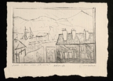 Widok z okna menu jak morze [Dokument ikonograficzny]