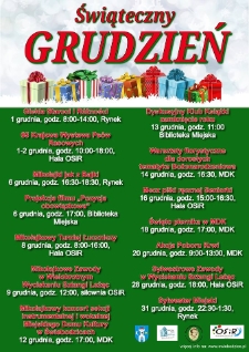 Świąteczny grudzień - plakat [Dokument życia społecznego]