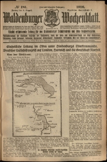 Waldenburger Wochenblatt, Jg. 62, 1916, nr 181