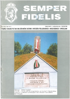 Semper Fidelis : pismo Towarzystwa Miłośników Lwowa i Kresów Południowo-Wschodnich, 2000, nr 5 (58)