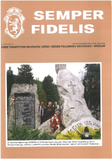 Semper Fidelis : pismo Towarzystwa Miłośników Lwowa i Kresów Południowo-Wschodnich, 2004, nr 4-5 (81-82)