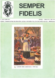 Semper Fidelis : pismo Towarzystwa Miłośników Lwowa i Kresów Południowo-Wschodnich, 2009, nr 2 (109)