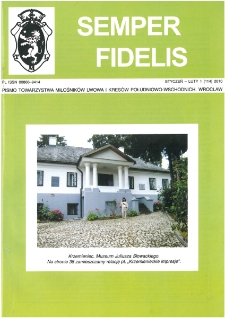 Semper Fidelis : pismo Towarzystwa Miłośników Lwowa i Kresów Południowo-Wschodnich, 2010, nr 1 (114)