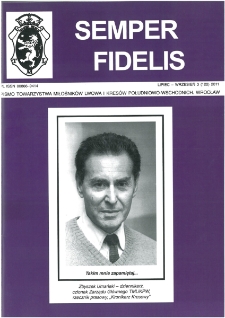 Semper Fidelis : pismo Towarzystwa Miłośników Lwowa i Kresów Południowo-Wschodnich, 2011, nr 3 (122)