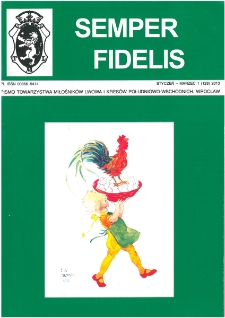 Semper Fidelis : pismo Towarzystwa Miłośników Lwowa i Kresów Południowo-Wschodnich, 2013, nr 1 (128)