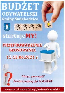 Budżet Obywatelski gminy Świebodzice - plakat [Dokument życia społecznego]