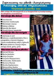 Piknik charytatywny : pokonajmy SMA dla #MyszkaAmelka - plakat [Dokument życia społecznego]