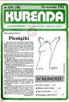 Kurenda : jeleniogórski informator oświatowy, 1991, nr 6 (30)