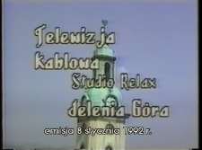 Program telewizji kablowej Studio RELAX Jelenia Góra, 1992, nr 2 (9) / 08.01.1992 [Film]