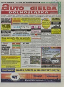 Auto Giełda Dolnośląska : regionalna gazeta ogłoszeniowa, 2008, nr 29 (1717) [10.03]