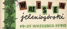 Wrzesień Jeleniogórski 1970 : informator [Dokumenty życia społecznego]