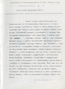 Informator, 1992, nr 1, październik
