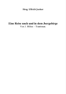 Eine Reise nach und in dem Jsergebirge [Dokument elektroniczny]