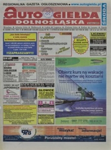 Auto Giełda Dolnośląska : regionalna gazeta ogłoszeniowa, 2008, nr 63 (1751) [4.06]