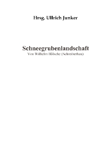 Schneegrubenlandschaft [Dokument elektroniczny]