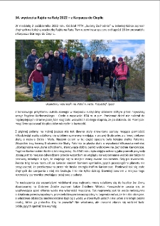 34. wycieczka Rajdu na Raty 2022 - z Karpacza do Cieplic [Dokument elektroniczny]