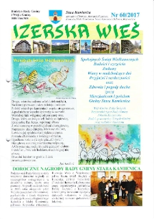 Izerska Wieś : Biuletyn Rady Gminy i Wójta Gminy, 2017, nr 60 [Dokument elektroniczny]