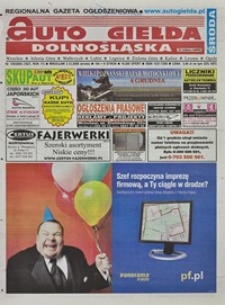 Auto Giełda Dolnośląska : regionalna gazeta ogłoszeniowa, 2008, nr 139 (1827) [3.12]