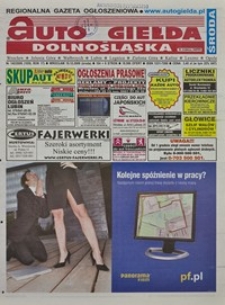 Auto Giełda Dolnośląska : regionalna gazeta ogłoszeniowa, 2008, nr 142 (1830) [10.12]