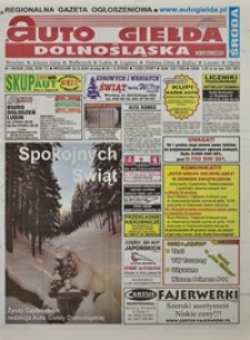 Auto Giełda Dolnośląska : regionalna gazeta ogłoszeniowa, 2008, nr 148 (1836) [24.12]