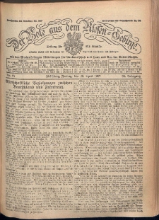 Der Bote aus dem Riesen-Gebirge : Zeitung für alle Stände, R. 95, 1907, nr 97