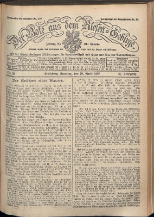 Der Bote aus dem Riesen-Gebirge : Zeitung f&uuml;r alle St&auml;nde, R. 95, 1907, nr 99