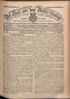 Der Bote aus dem Riesen-Gebirge : Zeitung f&uuml;r alle St&auml;nde, R. 95, 1907, nr 120