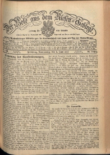 Der Bote aus dem Riesen-Gebirge : Zeitung f&uuml;r alle St&auml;nde, R. 95, 1907, nr 130