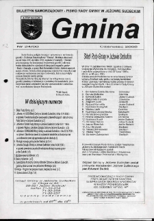 Gmina : biuletyn samorządowy : pismo Rady Gminy w Jeżowie Sudeckim, 2000, nr 24