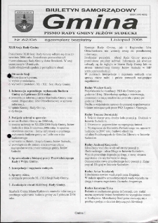 Gmina : biuletyn samorządowy : pismo Rady Gminy Jeżów Sudecki, 2006, nr 62