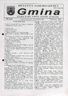 Gmina : biuletyn samorządowy : pismo Rady Gminy Jeżów Sudecki, 2007, nr 66