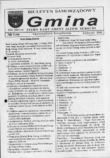 Gmina : biuletyn samorządowy : pismo Rady Gminy Jeżów Sudecki, 2008, nr 71