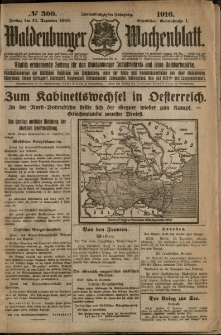 Waldenburger Wochenblatt, Jg. 62, 1916, nr 300
