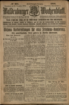 Waldenburger Wochenblatt, Jg. 62, 1916, nr 301