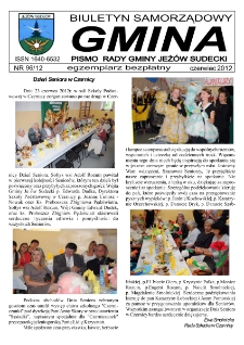 Gmina : biuletyn samorządowy : pismo Rady Gminy Jeżów Sudecki, 2012, nr 96