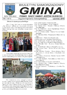 Gmina : biuletyn samorządowy : pismo Rady Gminy Jeżów Sudecki, 2015, nr 114