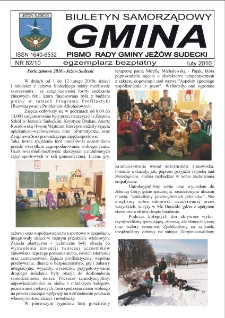 Gmina : biuletyn samorządowy : pismo Rady Gminy Jeżów Sudecki, 2010, nr 82
