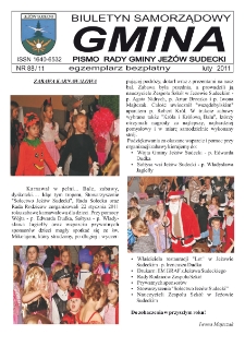 Gmina : biuletyn samorządowy : pismo Rady Gminy Jeżów Sudecki, 2011, nr 88