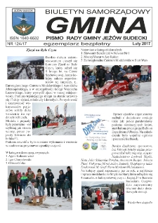 Gmina : biuletyn samorządowy : pismo Rady Gminy Jeżów Sudecki, 2017, nr 124