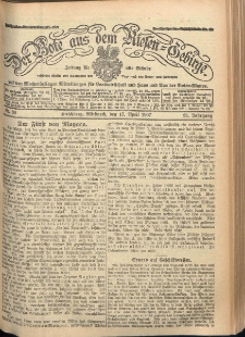 Der Bote aus dem Riesen-Gebirge : Zeitung für alle Stände, R. 95, 1907, nr 89