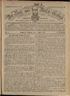 Der Bote aus dem Riesen-Gebirge : Zeitung f&uuml;r alle St&auml;nde, R. 95, 1907, nr 1