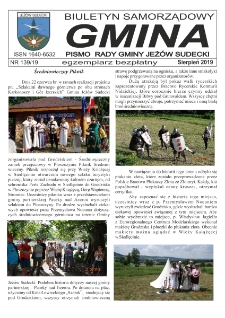 Gmina : biuletyn samorządowy : pismo Rady Gminy Jeżów Sudecki, 2019, nr 139