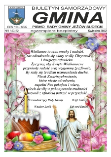 Gmina : biuletyn samorządowy : pismo Rady Gminy Jeżów Sudecki, 2022, nr 153