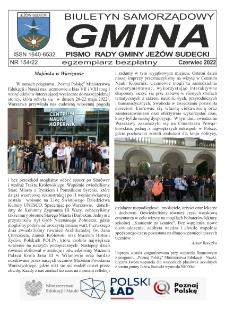 Gmina : biuletyn samorządowy : pismo Rady Gminy Jeżów Sudecki, 2022, nr 154